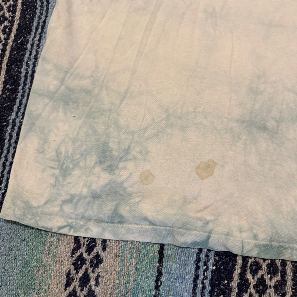 The Mountain Sea Turtle Tie Dye Shirt 2009 Sherry Vintson Blue White Mens XL - Picture 6 of 9